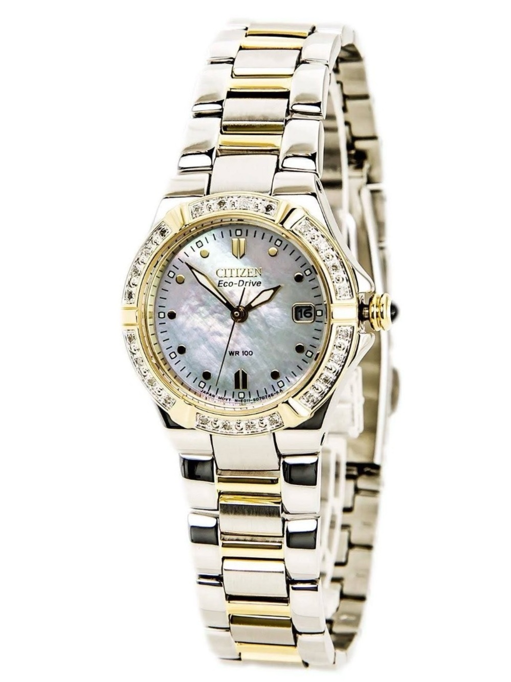 Citizen Two-Tone Gold & Silver Mother-of-Pearl Bracelet Watch